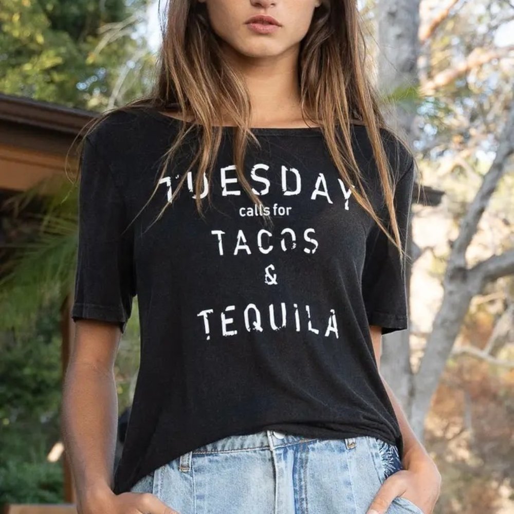 Tacos & Tequila Soft Vintage Tee